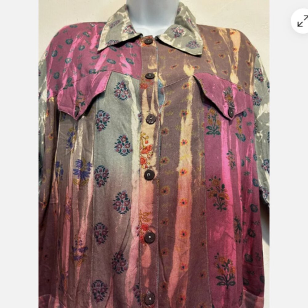 Nwt Sacred Threads Patch Boho Gypsy Hippy Tie Dye… - image 4